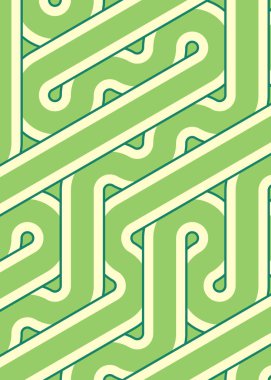 Renkli fayanslar, pürüzsüz rastgele birbirine bağlı dalgalı çizgiler deseni, bağlantı sanatı arkaplan tasarımı çizimi  