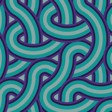 Renkli fayanslar, pürüzsüz rastgele birbirine bağlı dalgalı çizgiler deseni, bağlantı sanatı arkaplan tasarımı çizimi  