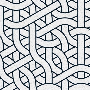 Renkli fayanslar, pürüzsüz rastgele birbirine bağlı dalgalı çizgiler deseni, bağlantı sanatı arkaplan tasarımı çizimi  