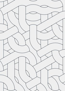 Renkli fayanslar, pürüzsüz rastgele birbirine bağlı dalgalı çizgiler deseni, bağlantı sanatı arkaplan tasarımı çizimi  