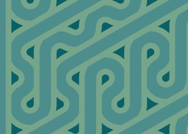 Renkli fayanslar, pürüzsüz rastgele birbirine bağlı dalgalı çizgiler deseni, bağlantı sanatı arkaplan tasarımı çizimi  