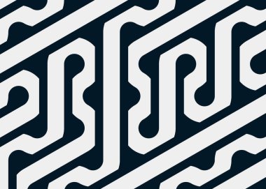 Renkli fayanslar, pürüzsüz rastgele birbirine bağlı dalgalı çizgiler deseni, bağlantı sanatı arkaplan tasarımı çizimi  