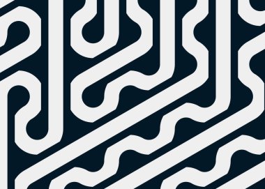 Renkli fayanslar, pürüzsüz rastgele birbirine bağlı dalgalı çizgiler deseni, bağlantı sanatı arkaplan tasarımı çizimi  