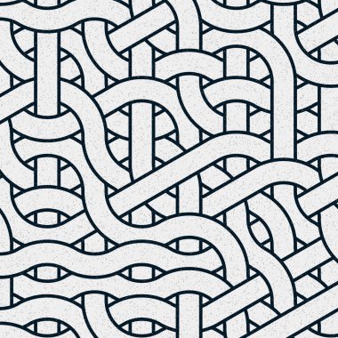 Renkli fayanslar, pürüzsüz rastgele birbirine bağlı dalgalı çizgiler deseni, bağlantı sanatı arkaplan tasarımı çizimi  