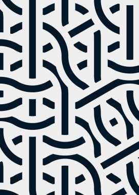 Renkli fayanslar, pürüzsüz rastgele birbirine bağlı dalgalı çizgiler deseni, bağlantı sanatı arkaplan tasarımı çizimi  