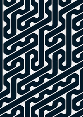 Renkli fayanslar, pürüzsüz rastgele birbirine bağlı dalgalı çizgiler deseni, bağlantı sanatı arkaplan tasarımı çizimi  