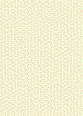 Renkli fayanslar, pürüzsüz rastgele birbirine bağlı dalgalı çizgiler deseni, bağlantı sanatı arkaplan tasarımı çizimi  