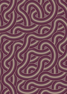 Renkli fayanslar, pürüzsüz rastgele birbirine bağlı dalgalı çizgiler deseni, bağlantı sanatı arkaplan tasarımı çizimi  