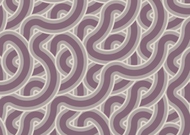 Renkli fayanslar, pürüzsüz rastgele birbirine bağlı dalgalı çizgiler deseni, bağlantı sanatı arkaplan tasarımı çizimi  