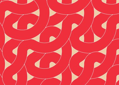 Renkli fayanslar, pürüzsüz rastgele birbirine bağlı dalgalı çizgiler deseni, bağlantı sanatı arkaplan tasarımı çizimi  