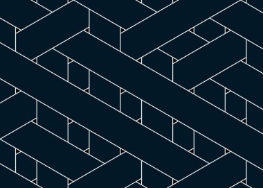 Renkli fayans, kusursuz rastgele dokuma çizgileri deseni, bağlantı sanatı arkaplan tasarımı illüstrasyonu  