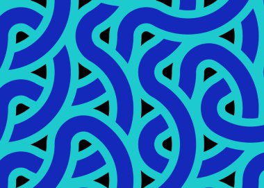 Renkli fayanslar, pürüzsüz rastgele birbirine bağlı dalgalı çizgiler deseni, bağlantı sanatı arkaplan tasarımı çizimi  