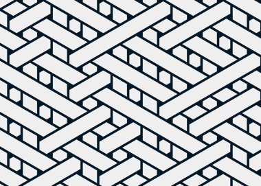 Renkli fayans, kusursuz rastgele dokuma çizgileri deseni, bağlantı sanatı arkaplan tasarımı illüstrasyonu  