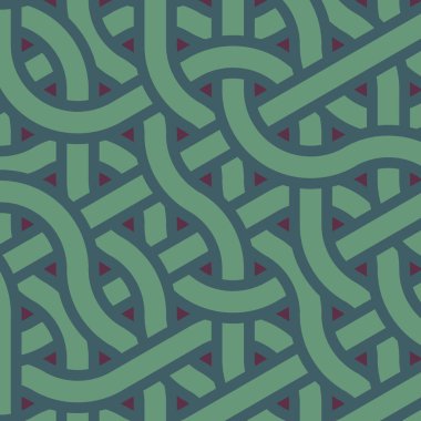 Renkli fayanslar, pürüzsüz rastgele birbirine bağlı dalgalı çizgiler deseni, bağlantı sanatı arkaplan tasarımı çizimi  