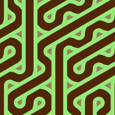 Renkli fayanslar, pürüzsüz rastgele birbirine bağlı dalgalı çizgiler deseni, bağlantı sanatı arkaplan tasarımı çizimi  