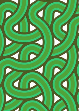 Renkli fayanslar, pürüzsüz rastgele birbirine bağlı dalgalı çizgiler deseni, bağlantı sanatı arkaplan tasarımı çizimi  