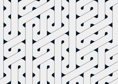 Renkli fayanslar, pürüzsüz rastgele birbirine bağlı dalgalı çizgiler deseni, bağlantı sanatı arkaplan tasarımı çizimi  