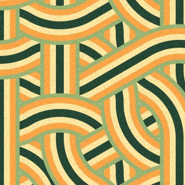 Renkli fayanslar, pürüzsüz rastgele birbirine bağlı dalgalı çizgiler deseni, bağlantı sanatı arkaplan tasarımı çizimi  