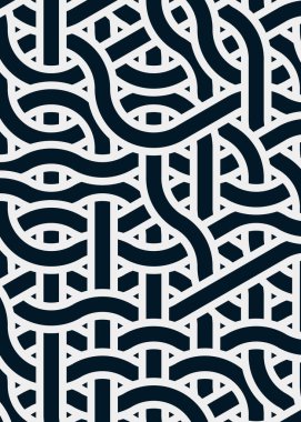 Renkli fayanslar, pürüzsüz rastgele birbirine bağlı dalgalı çizgiler deseni, bağlantı sanatı arkaplan tasarımı çizimi  