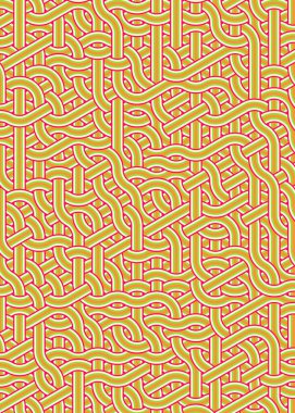 Renkli fayanslar, pürüzsüz rastgele birbirine bağlı dalgalı çizgiler deseni, bağlantı sanatı arkaplan tasarımı çizimi  