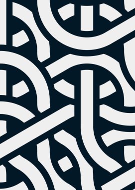 Renkli fayanslar, pürüzsüz rastgele birbirine bağlı dalgalı çizgiler deseni, bağlantı sanatı arkaplan tasarımı çizimi  