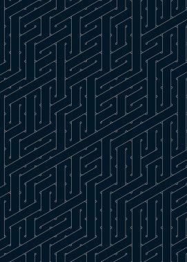 Renkli fayanslar, pürüzsüz rastgele birbirine bağlı dalgalı çizgiler deseni, bağlantı sanatı arkaplan tasarımı çizimi  