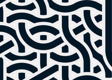 Renkli fayanslar, pürüzsüz rastgele birbirine bağlı dalgalı çizgiler deseni, bağlantı sanatı arkaplan tasarımı çizimi  