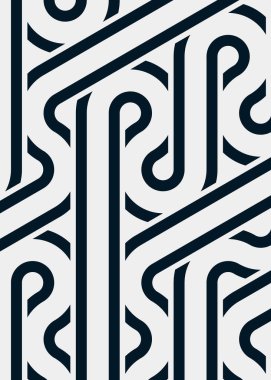 Renkli fayanslar, pürüzsüz rastgele birbirine bağlı dalgalı çizgiler deseni, bağlantı sanatı arkaplan tasarımı çizimi  