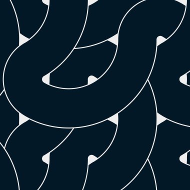 Renkli fayanslar, pürüzsüz rastgele birbirine bağlı dalgalı çizgiler deseni, bağlantı sanatı arkaplan tasarımı çizimi  