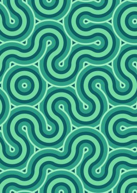 monokrom rastgele geçiş çizgileri üretken sanat tarzı renkli logo illüstrasyonu