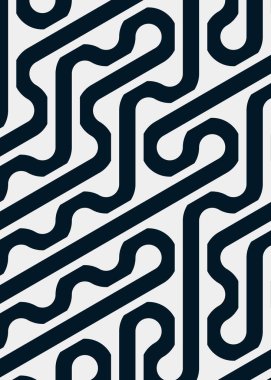 Renkli fayanslar, pürüzsüz rastgele birbirine bağlı dalgalı çizgiler deseni, bağlantı sanatı arkaplan tasarımı çizimi  