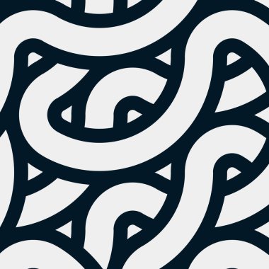 Renkli fayanslar, pürüzsüz rastgele birbirine bağlı dalgalı çizgiler deseni, bağlantı sanatı arkaplan tasarımı çizimi  