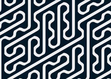 Renkli fayanslar, pürüzsüz rastgele birbirine bağlı dalgalı çizgiler deseni, bağlantı sanatı arkaplan tasarımı çizimi  