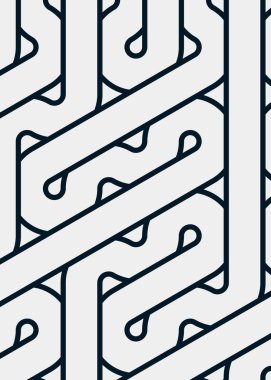 Renkli fayanslar, pürüzsüz rastgele birbirine bağlı dalgalı çizgiler deseni, bağlantı sanatı arkaplan tasarımı çizimi  