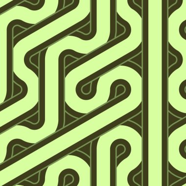 Renkli fayanslar, pürüzsüz rastgele birbirine bağlı dalgalı çizgiler deseni, bağlantı sanatı arkaplan tasarımı çizimi  