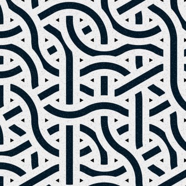 Renkli fayanslar, pürüzsüz rastgele birbirine bağlı dalgalı çizgiler deseni, bağlantı sanatı arkaplan tasarımı çizimi  