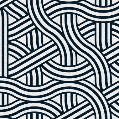 Renkli fayanslar, pürüzsüz rastgele birbirine bağlı dalgalı çizgiler deseni, bağlantı sanatı arkaplan tasarımı çizimi  