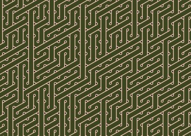 Renkli fayanslar, pürüzsüz rastgele birbirine bağlı dalgalı çizgiler deseni, bağlantı sanatı arkaplan tasarımı çizimi  