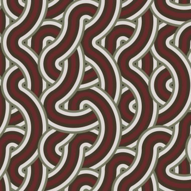 Renkli fayanslar, pürüzsüz rastgele birbirine bağlı dalgalı çizgiler deseni, bağlantı sanatı arkaplan tasarımı çizimi  