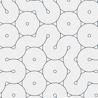 Renkli fayanslar, pürüzsüz rastgele birbirine bağlı dalgalı çizgiler deseni, bağlantı sanatı arkaplan tasarımı çizimi  