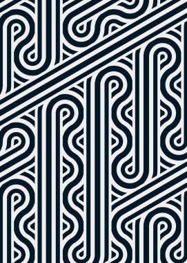 Renkli fayanslar, pürüzsüz rastgele birbirine bağlı dalgalı çizgiler deseni, bağlantı sanatı arkaplan tasarımı çizimi  