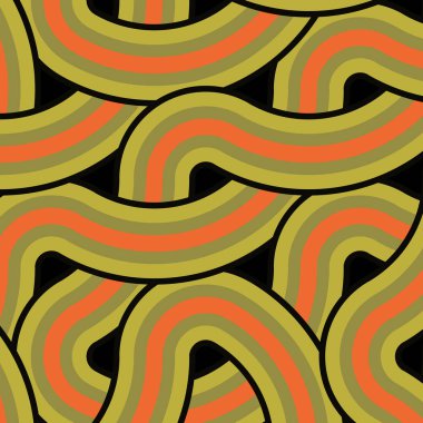 Renkli fayanslar, pürüzsüz rastgele birbirine bağlı dalgalı çizgiler deseni, bağlantı sanatı arkaplan tasarımı çizimi  