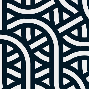 Renkli fayanslar, pürüzsüz rastgele birbirine bağlı dalgalı çizgiler deseni, bağlantı sanatı arkaplan tasarımı çizimi  