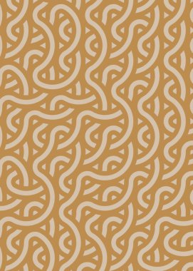 Renkli fayanslar, pürüzsüz rastgele birbirine bağlı dalgalı çizgiler deseni, bağlantı sanatı arkaplan tasarımı çizimi  