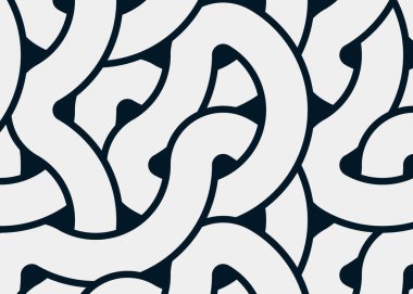 Renkli fayanslar, pürüzsüz rastgele birbirine bağlı dalgalı çizgiler deseni, bağlantı sanatı arkaplan tasarımı çizimi  