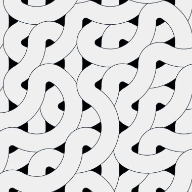 Renkli fayanslar, pürüzsüz rastgele birbirine bağlı dalgalı çizgiler deseni, bağlantı sanatı arkaplan tasarımı çizimi  