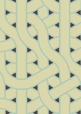 Renkli fayanslar, pürüzsüz rastgele birbirine bağlı dalgalı çizgiler deseni, bağlantı sanatı arkaplan tasarımı çizimi  