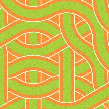 Renkli fayanslar, pürüzsüz rastgele birbirine bağlı dalgalı çizgiler deseni, bağlantı sanatı arkaplan tasarımı çizimi  