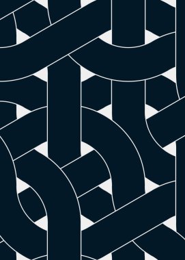 Renkli fayanslar, pürüzsüz rastgele birbirine bağlı dalgalı çizgiler deseni, bağlantı sanatı arkaplan tasarımı çizimi  