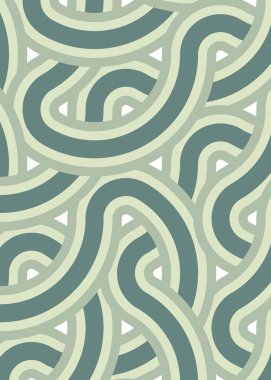 Renkli fayanslar, pürüzsüz rastgele birbirine bağlı dalgalı çizgiler deseni, bağlantı sanatı arkaplan tasarımı çizimi  